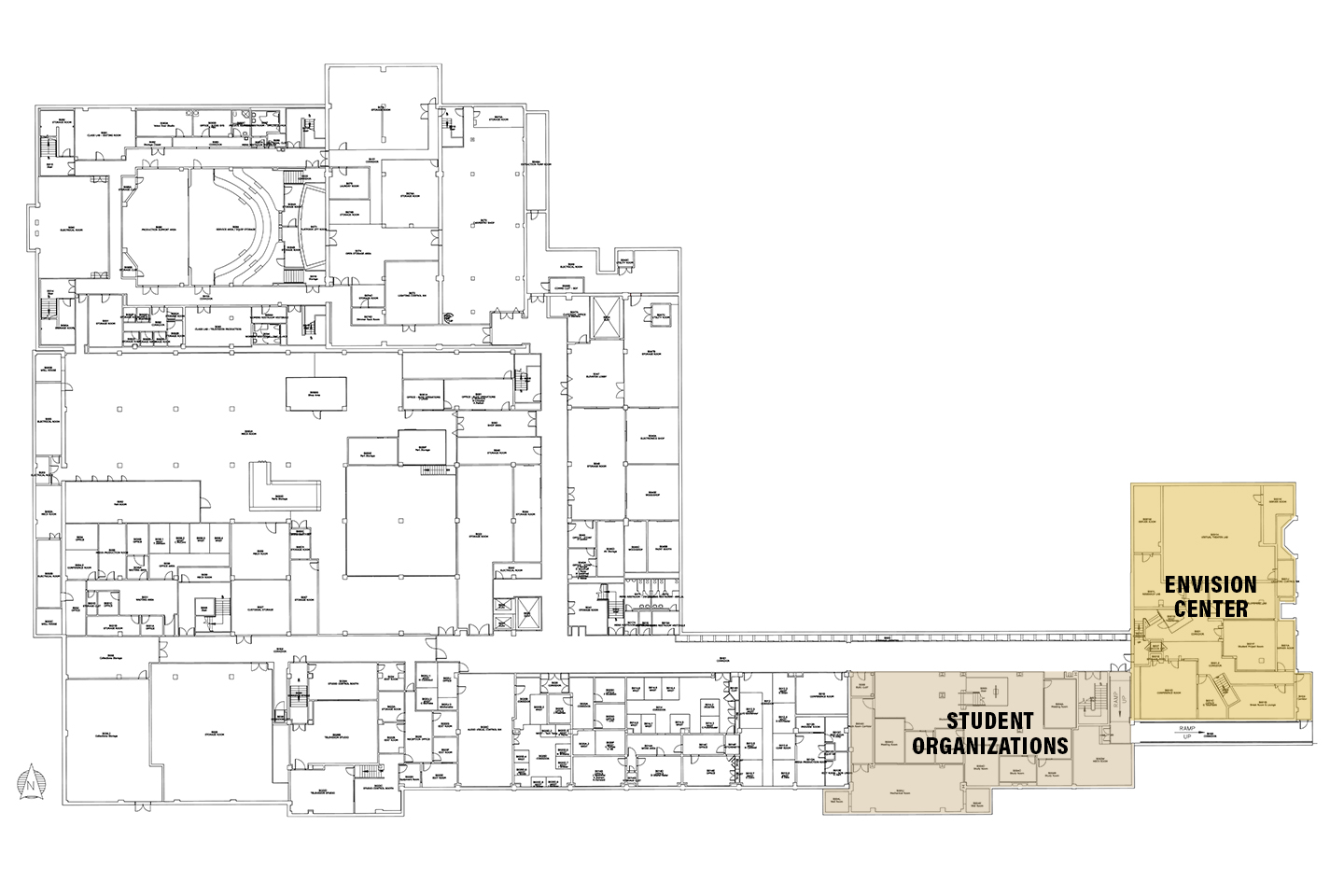 Stewart Center Basement floor plan layout