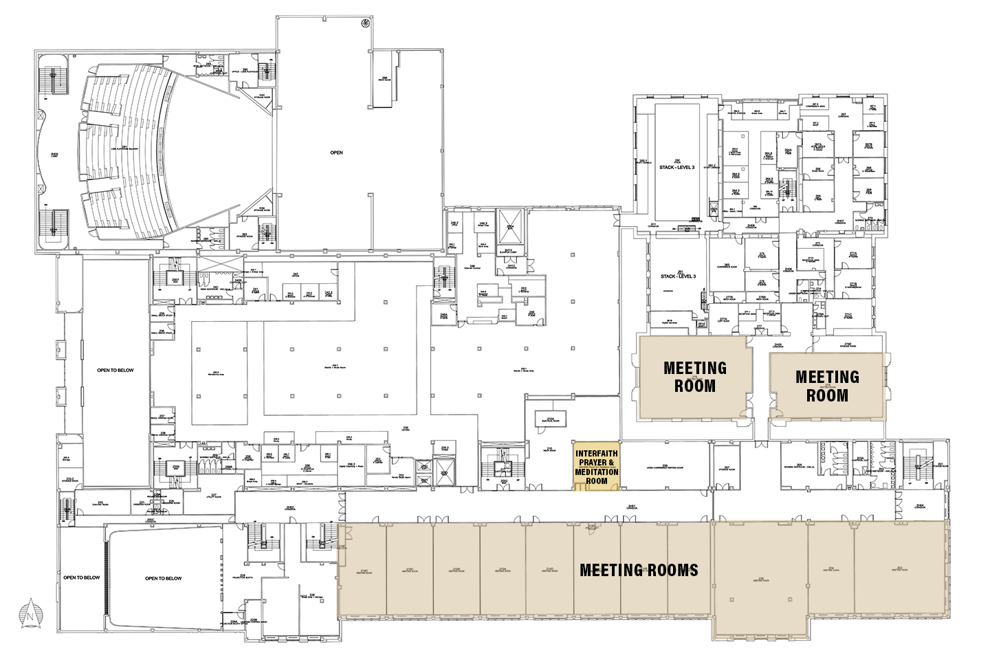 Stewart Center Second Floor floor plan