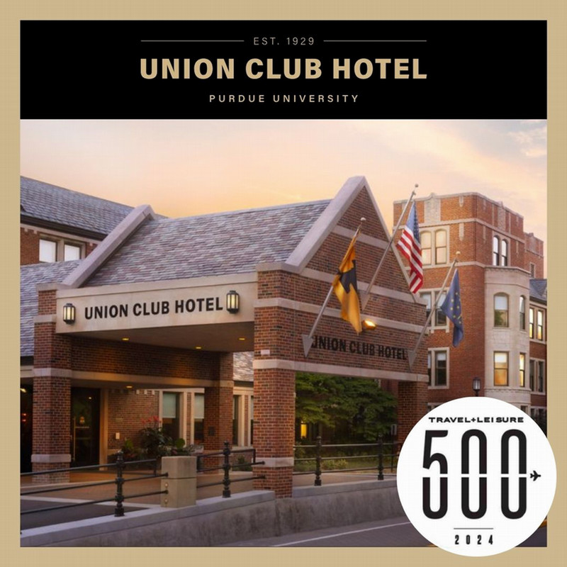 Exterior view of the Union Club Hotel, voted a top 500 Travel + Leisure hotel.